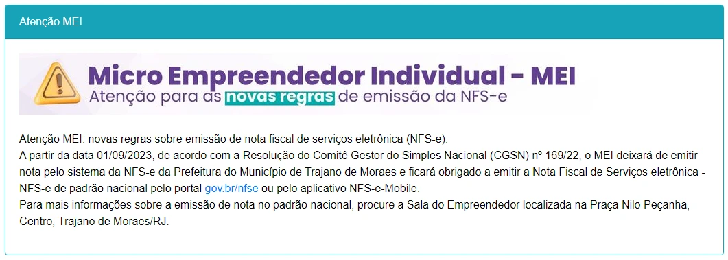 Instruções para MEI