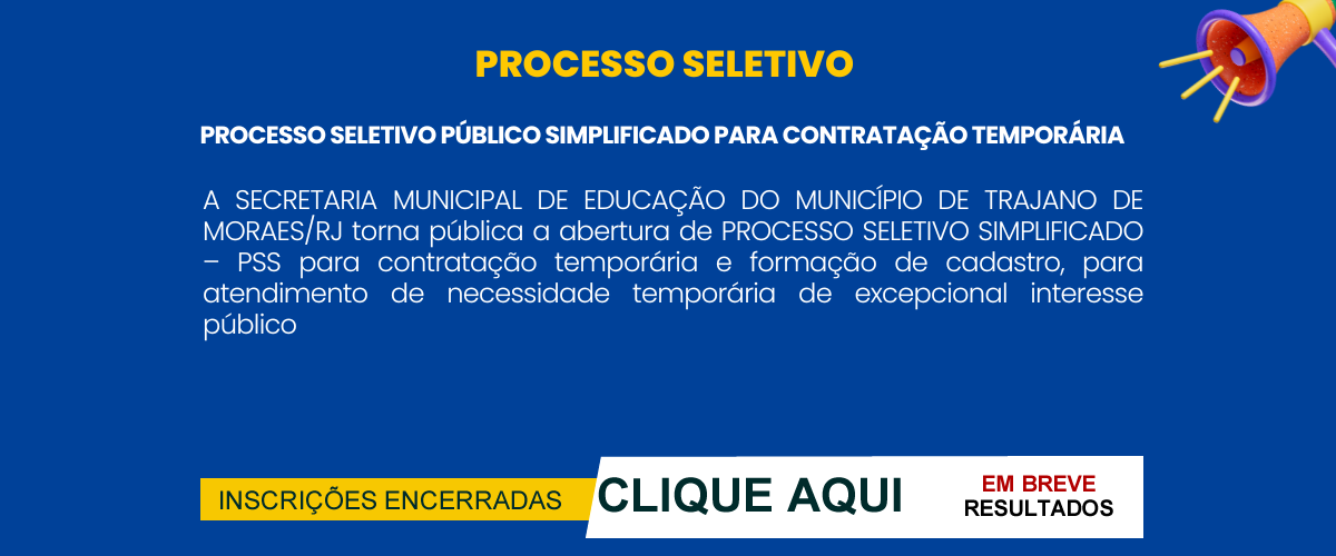 PROCESSO SELETIVO PÚBLICO SIMPLIFICADO PARA CONTRATAÇÃO TEMPORÁRIA